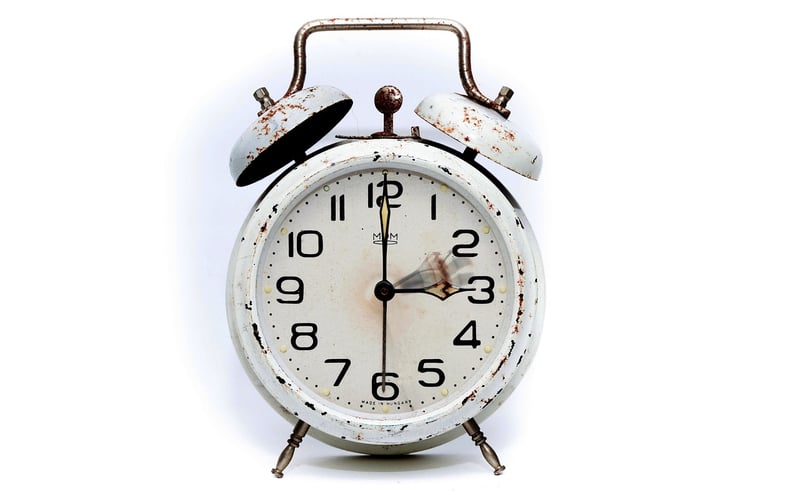 Clock showing distortion in time